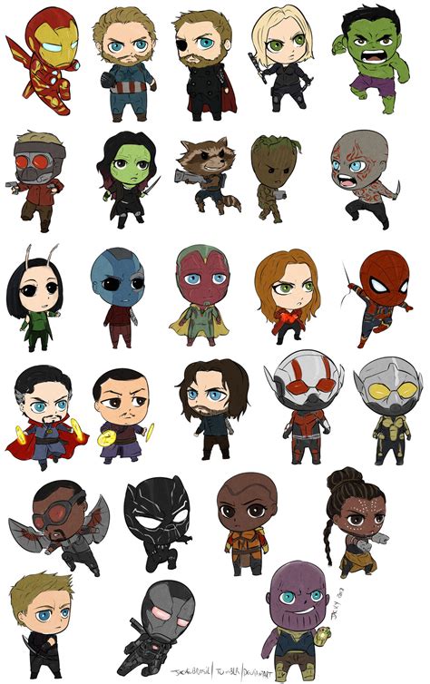 Chibi Avengers by jackebrasil on DeviantArt