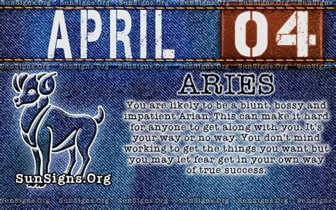 April 4 - Birthday Horoscope Personality | Sun Signs