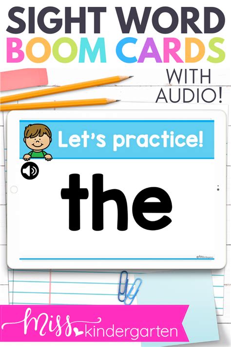 Sight Word Boom Cards ™ Make Learning Fun! - Miss Kindergarten