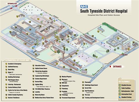 North Staffs Hospital Map