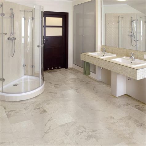 Interlocking Vinyl Floor Tiles Bathroom