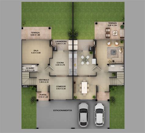 3 Luxury Duplex House Plans with Actual Photos | Pinoy ePlans