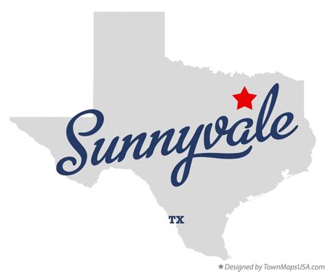 Map of Sunnyvale, TX, Texas