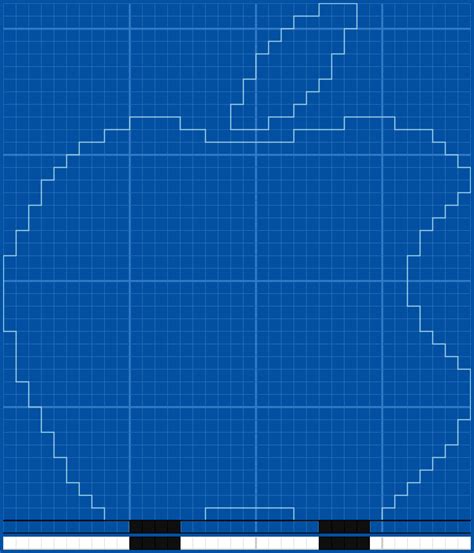 Apple Logo - Blueprints for MineCraft Houses, Castles, Towers, and more ...