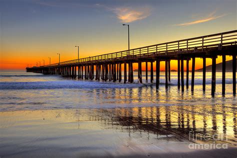 The Avila Beach Pier At Sunset Photograph by Mimi Ditchie