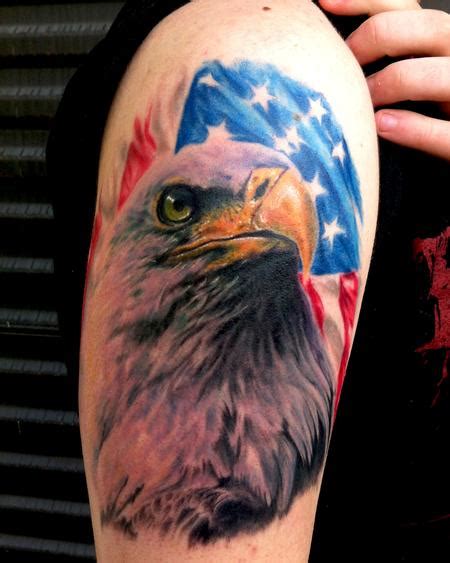 Eagle American Flag Tattoo