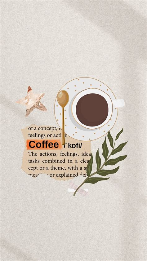 Aesthetic coffee beige iPhone wallpaper | Premium Photo Illustration ...