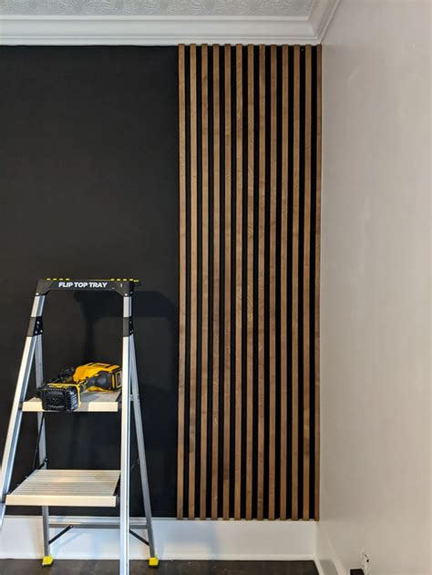 AFFORDABLE SLAT WALL – Simply Aligned Home | Modern wall paneling, Wood ...