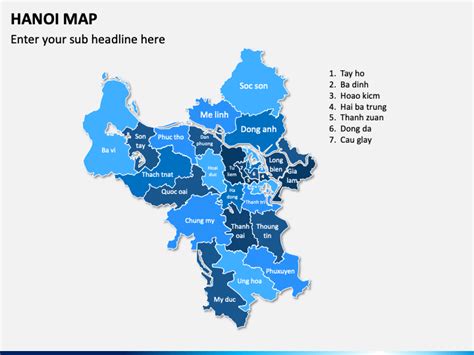 Hanoi Map for PowerPoint and Google Slides - PPT Slides