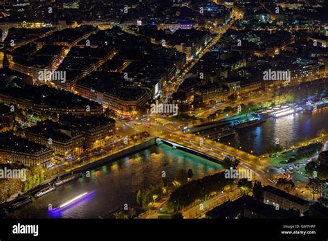 Paris City Night View Stock Photo - Alamy