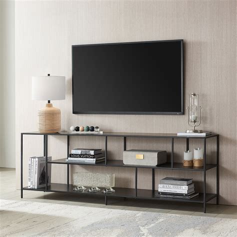 Evelyn&Zoe Winthrop TV Stand with Metal Shelves for TV's up to 75 ...