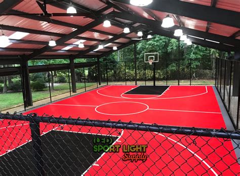 Indoor & Outdoor Basketball Court Lighting - The Layout & Design ...