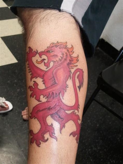 Rampant lion tattoo by LoMartinez on DeviantArt