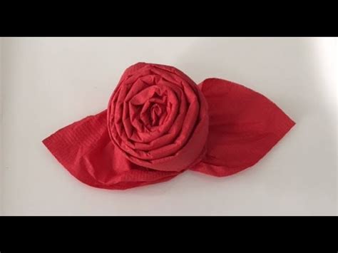 Table Napkin Folding Rose