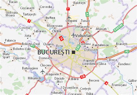 Carte MICHELIN Bucureşti Sectorul 1 - plan Bucureşti Sectorul 1 ...