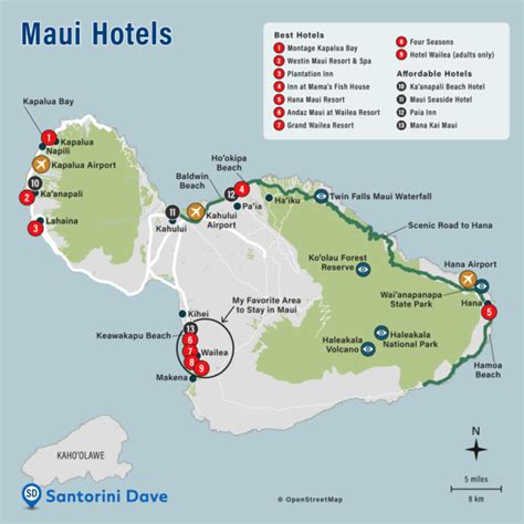 MAUI HOTEL MAP - Best Areas, Neighborhoods, & Places to Stay