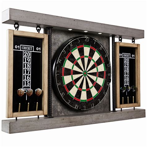 Barrington Prescott Collection 40" Dartboard Cabinet Set with Steel Tip ...