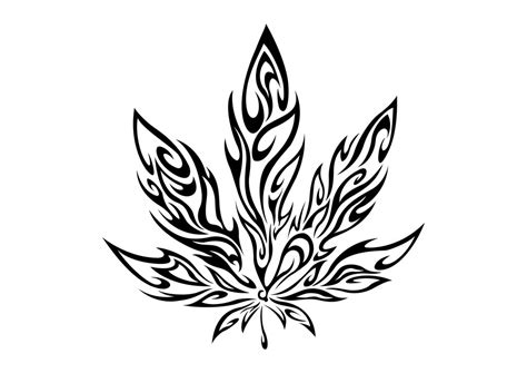 Cannabis Leaf Drawing at GetDrawings | Free download