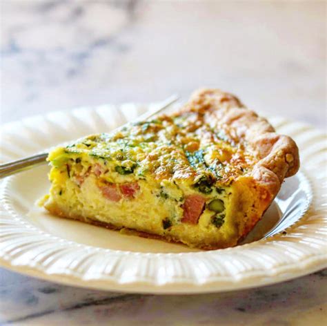 awesome spring asparagus and ham quiche. – The 2 Spoons