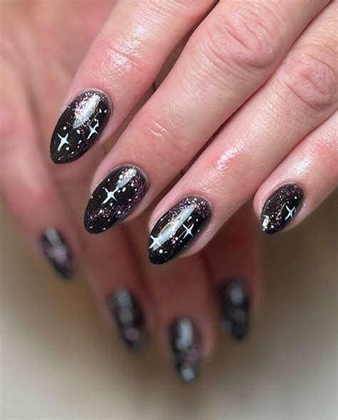 33 Best Black Galaxy Nails Designs [2024] - Nail Designs Daily