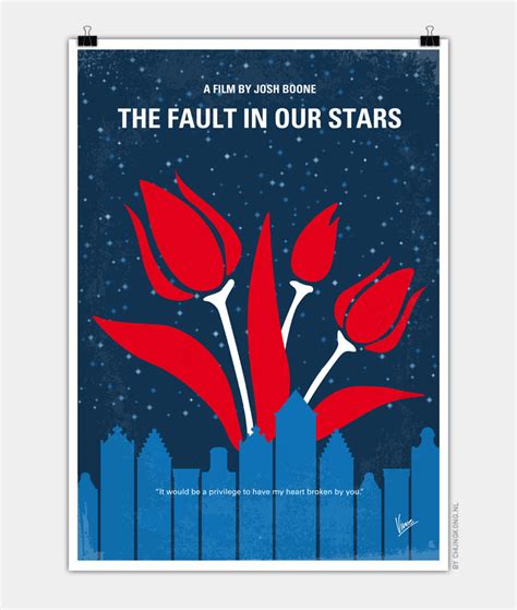 No340 My The Fault in Our Stars minimal movie poster – CHUNGKONG