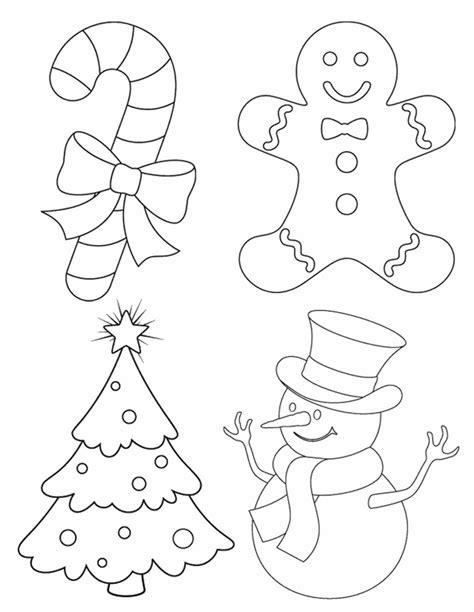 4 Christmas pictures - Free Printable Coloring Pages | Manualidades ...