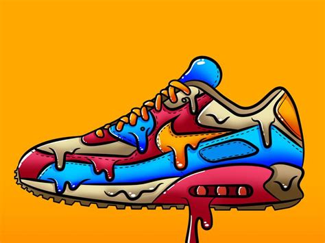 NIKE Drip Sneaker | Sneaker art, Sneaker posters, Skateboard design