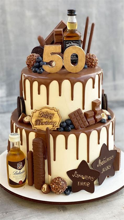 47 Cute Birthday Cakes For All Ages : 50th birthday cake