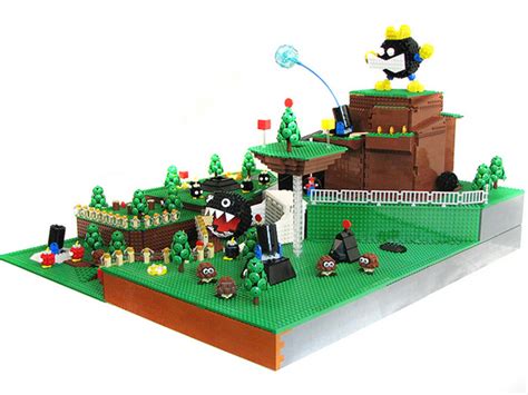 Super Mario 64 Bob-omb Battlefield Recreated with LEGO - Global Geek News