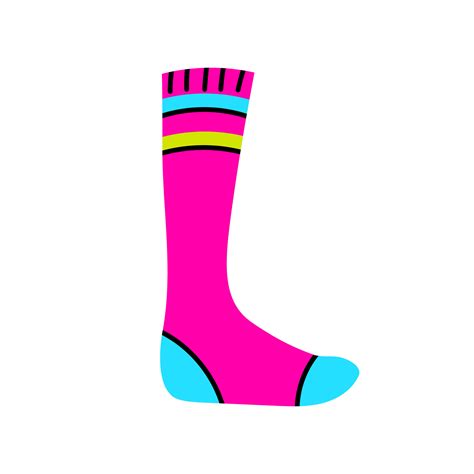 Funny colorful sock 26781925 Vector Art at Vecteezy