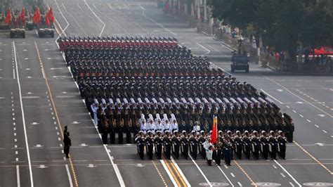 15 foot formations march in China's National Day military parade - CGTN