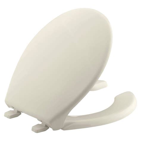 KOHLER Lustra Round Open-Front Toilet Seat in Almond-K-4660-47 - The ...