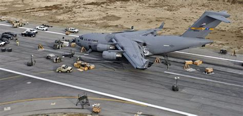 Totally Jacked Up Aircraft Photos: C-17 Gear Up Landing: A Teachable ...