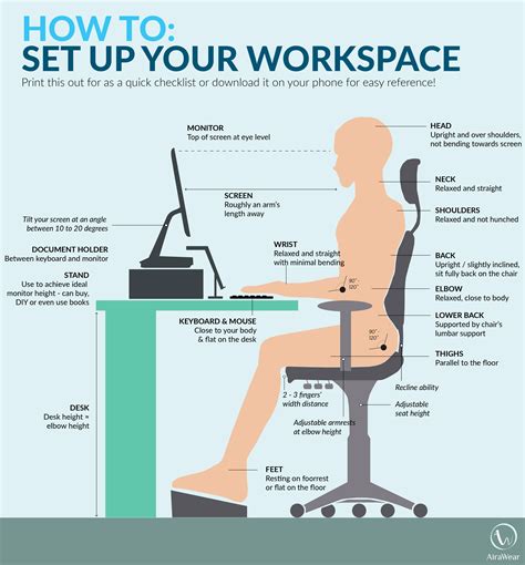 Proper Office Ergonomic Workstation Setup