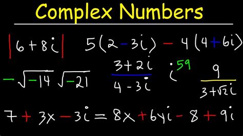 Properties Of Complex Numbers Worksheet