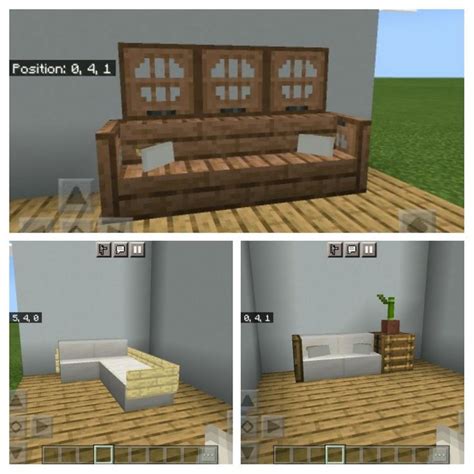 Three easy minecraft couch ideas | Minecraft couch, Minecraft ...