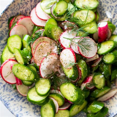 Easy cucumber radish salad - Simply Delicious