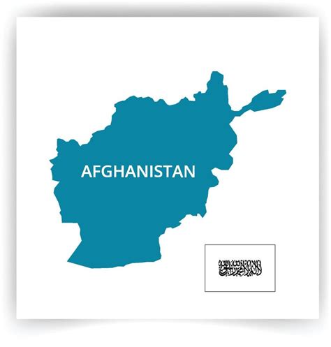 afghanistan map and flag of the Islamic Emirate of Afghanistan 10570626 ...