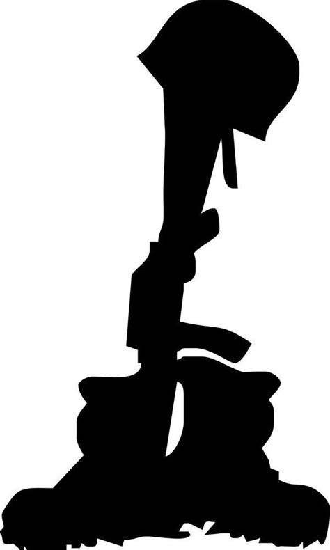 Fallen Soldier Memorial Silhouette at GetDrawings | Free download