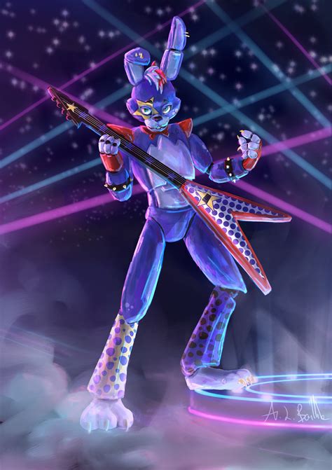 ArtStation - Glamrock Bonnie Bunny Fan Concept - FNAF Security Breach