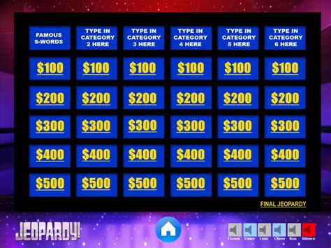 Jeopardy Powerpoint Game Template - Youth DownloadsYouth Downloads