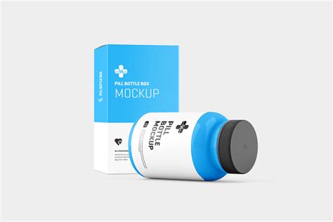 Pill Bottle Mockup by Mockupnest on Dribbble