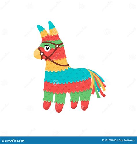 Pinata mexicano aislado ilustración del vector. Ilustración de aislado ...