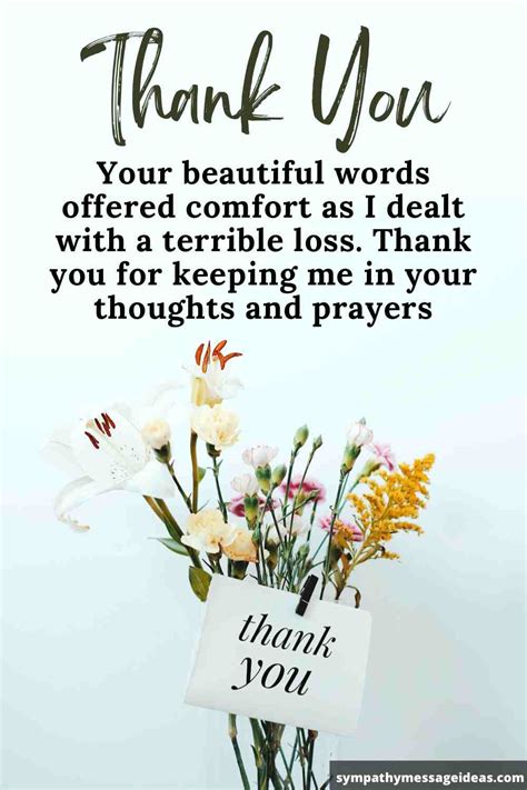 Thank you Notes for Condolences and Sympathy Card Messages - Sympathy ...