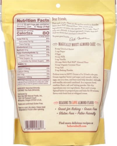 Bob's Red Mill Gluten Free Almond Flour, 16 oz - Kroger