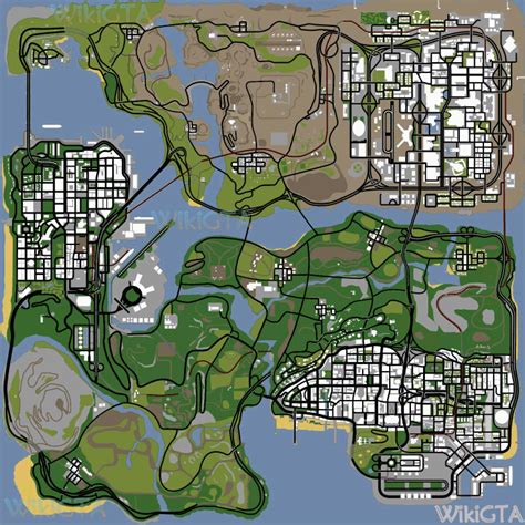 Race locations (GTA San Andreas) - WikiGTA - The Complete Grand Theft ...