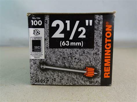 Remington Low Velocity Power Fasteners 2 1/2" 63mm ,100 count , 58052 ...