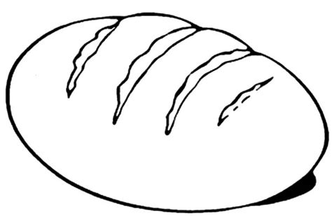 Bread For Coloring - ClipArt Best