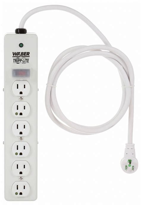 TRIPP LITE Surge Protector Outlet Strip: 6 Outlets, Hospital Grade NEMA ...