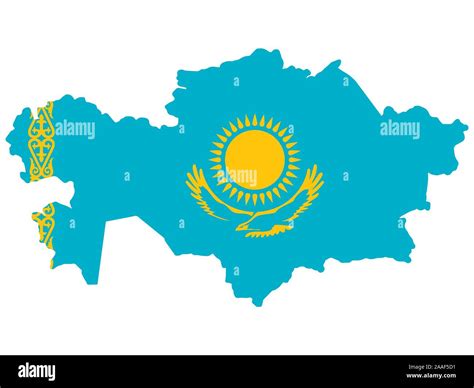 Map Kazakhstan Flag Vector illustration Eps 10 Stock Vector Image & Art ...